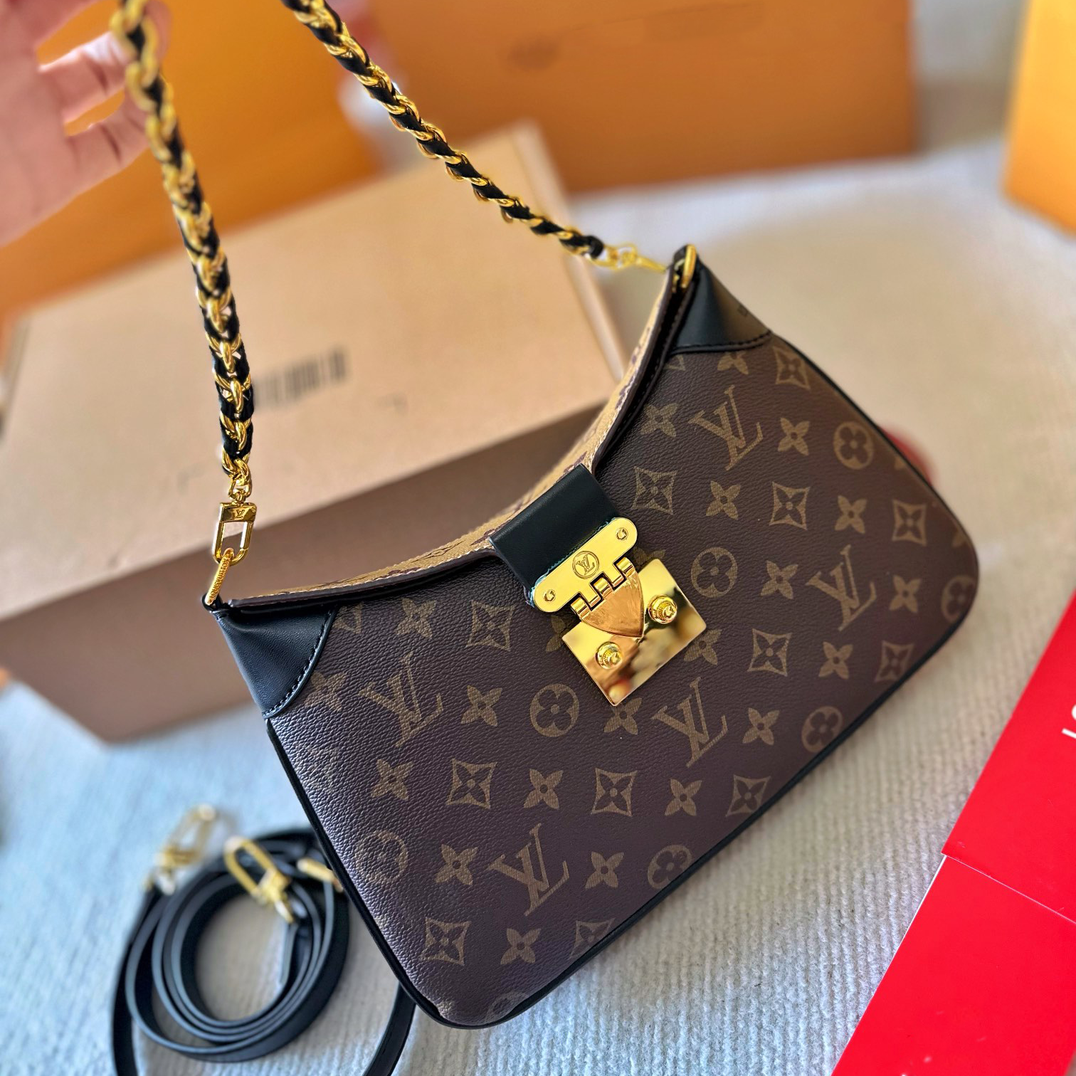 lady's printed shoulder bag XC0723051813