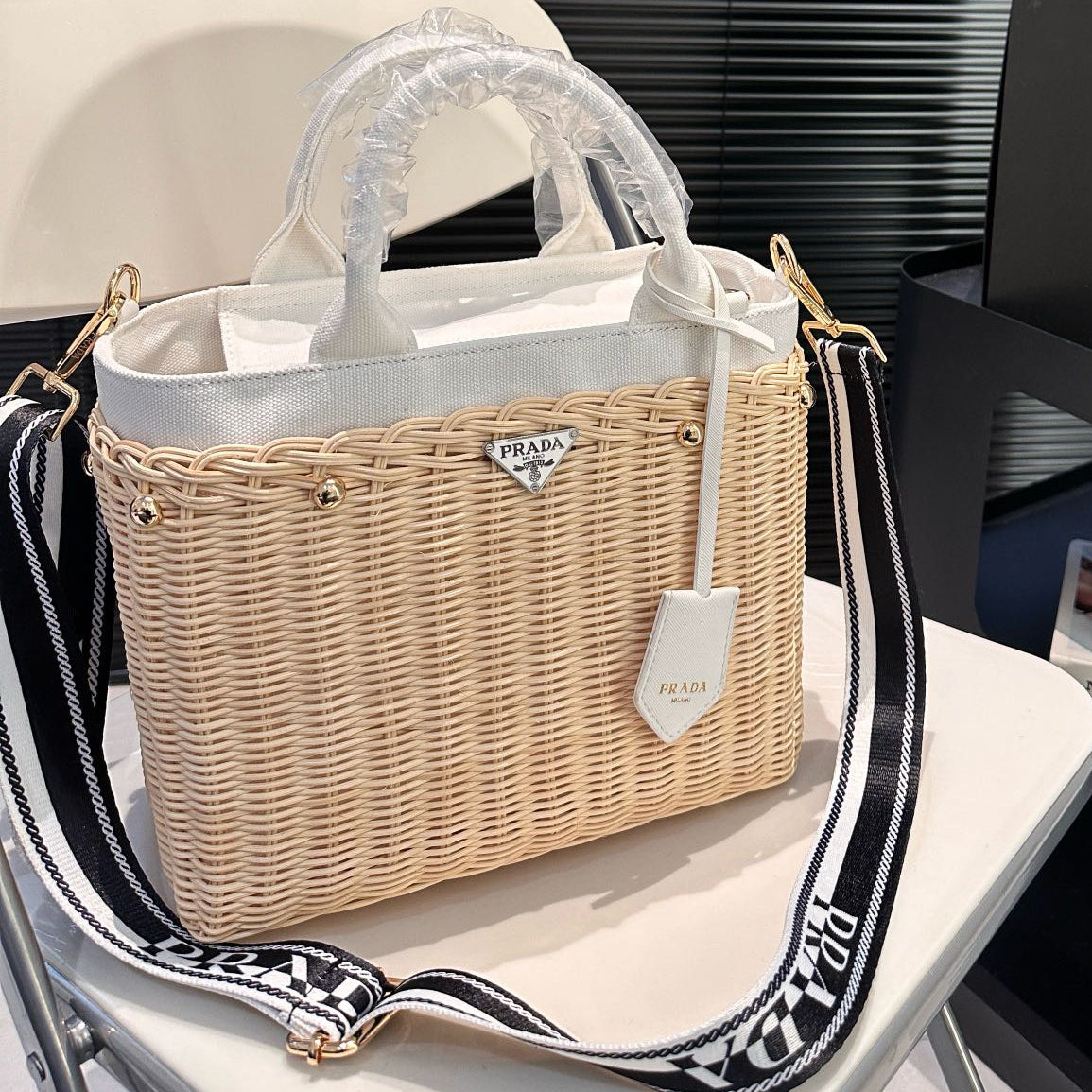 P summer fashion woven bag 0724041117