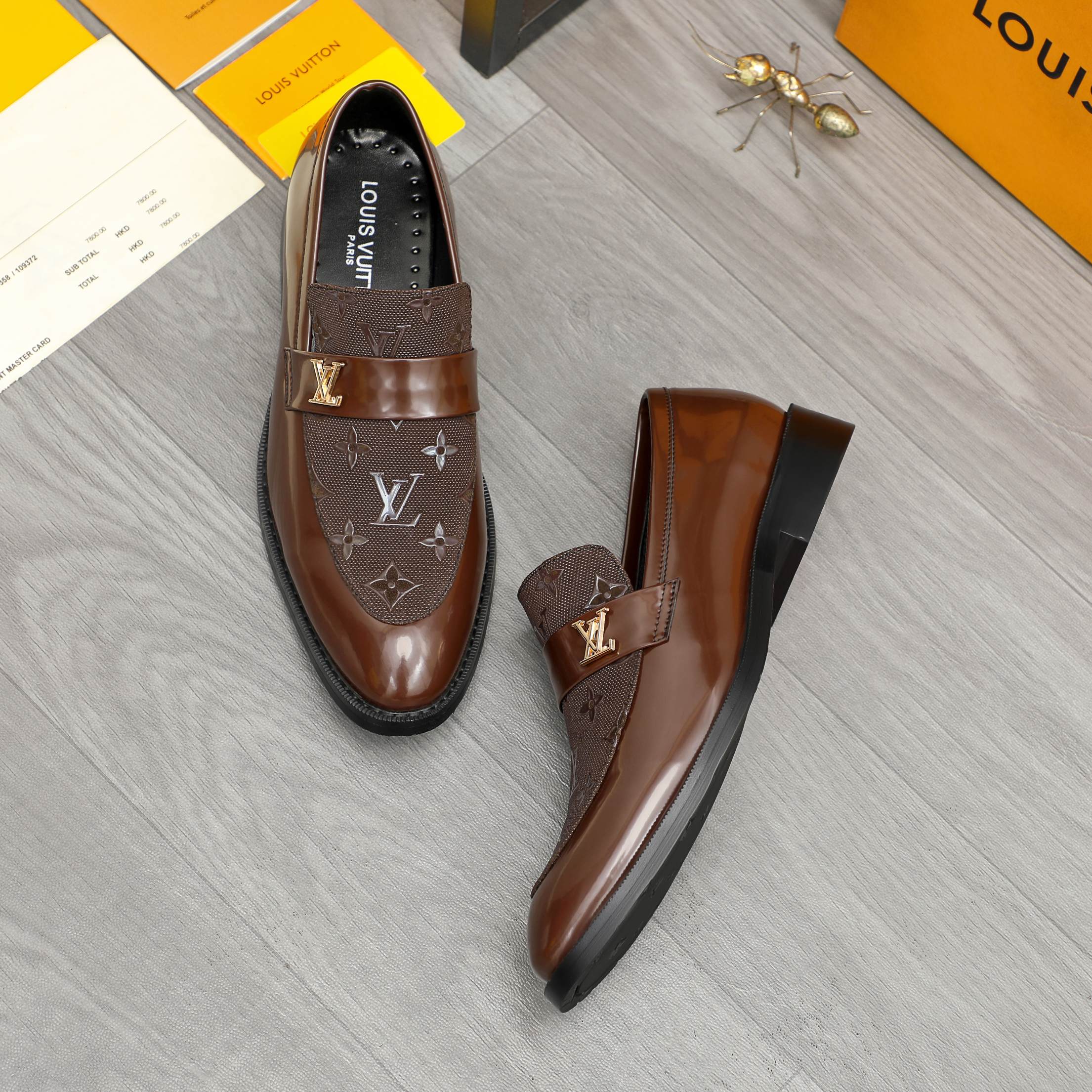 V Men's Classic Business Slip-on Leather Shoes 0726040808