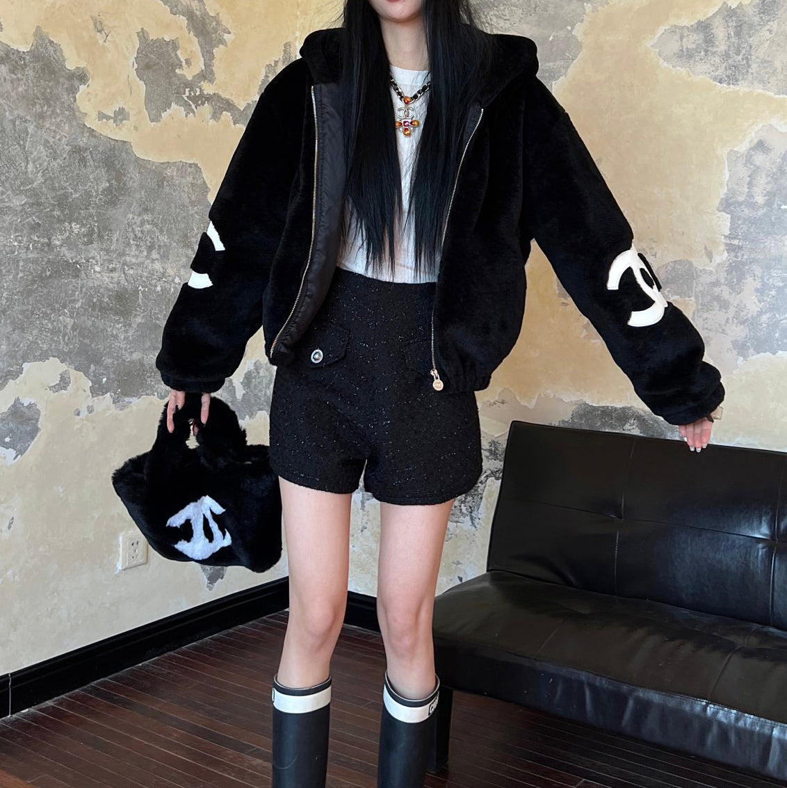 Fashionable zipper jacket XC0723112209