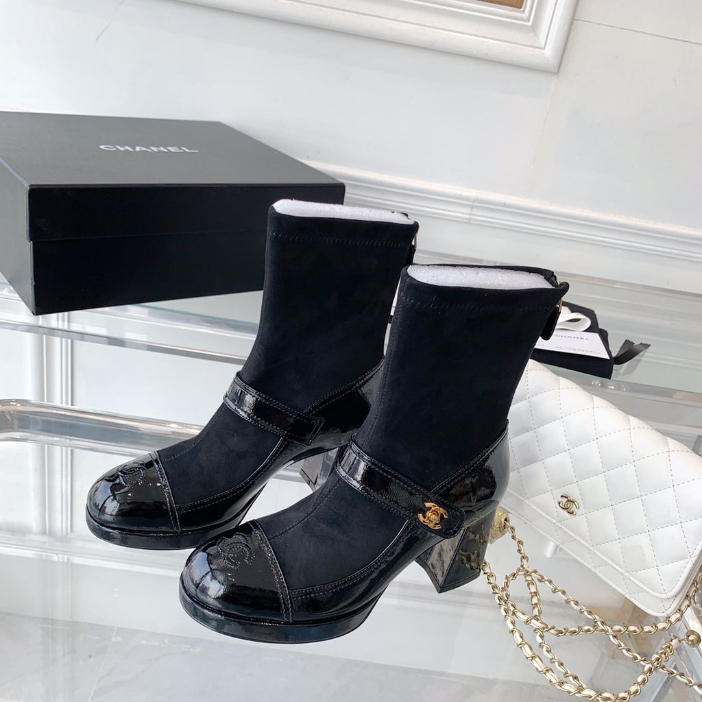 Fashionable Leather and Suede Boots 0724102318