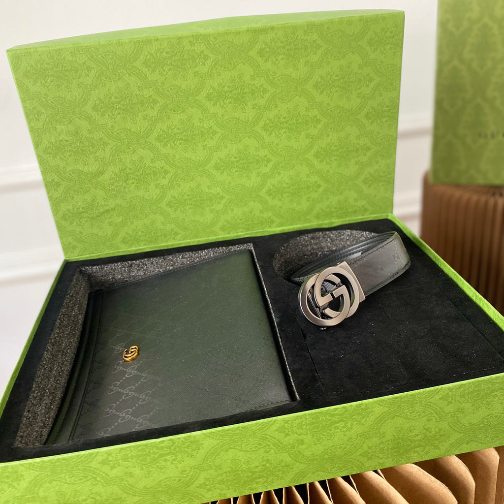 High-end 2-in-1 Gift Box Clutch Belt Belt