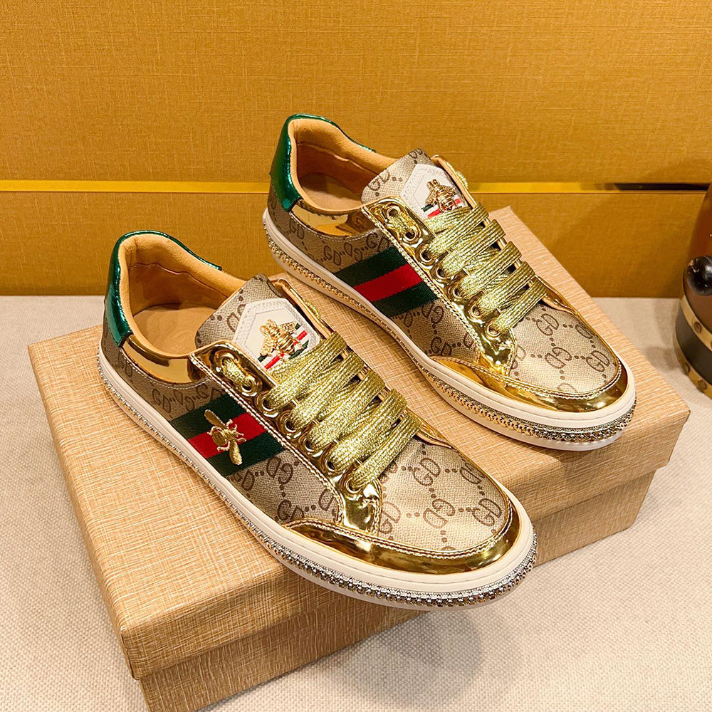 Gold Fashion Men's Sneakers