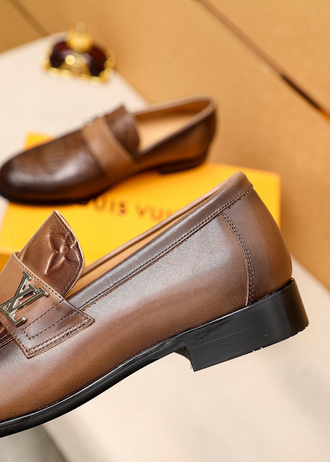 L Fashion 25ss printed leather shoes 0725060616
