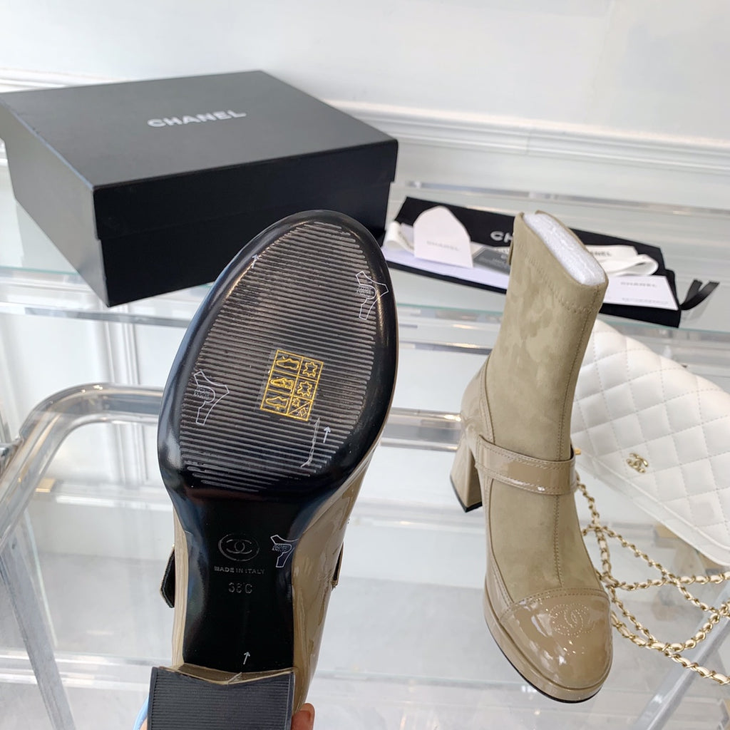 Fashionable Leather and Suede Boots 0724102318