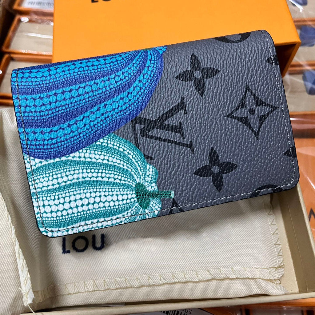 2023 New Trend Pumpkin Printed V Logo Wallet-WX202353003