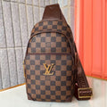Luxury plaid vintage men's casual chest bag 1024071702
