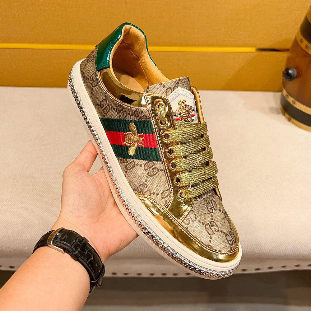 Gold Fashion Men's Sneakers