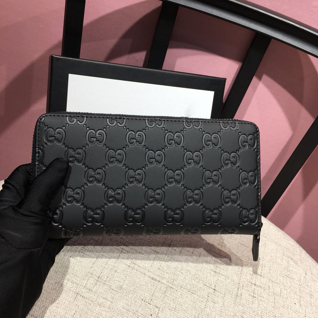 Men's New Wallet Men's Leather Long Wallet Zipper Bag S15