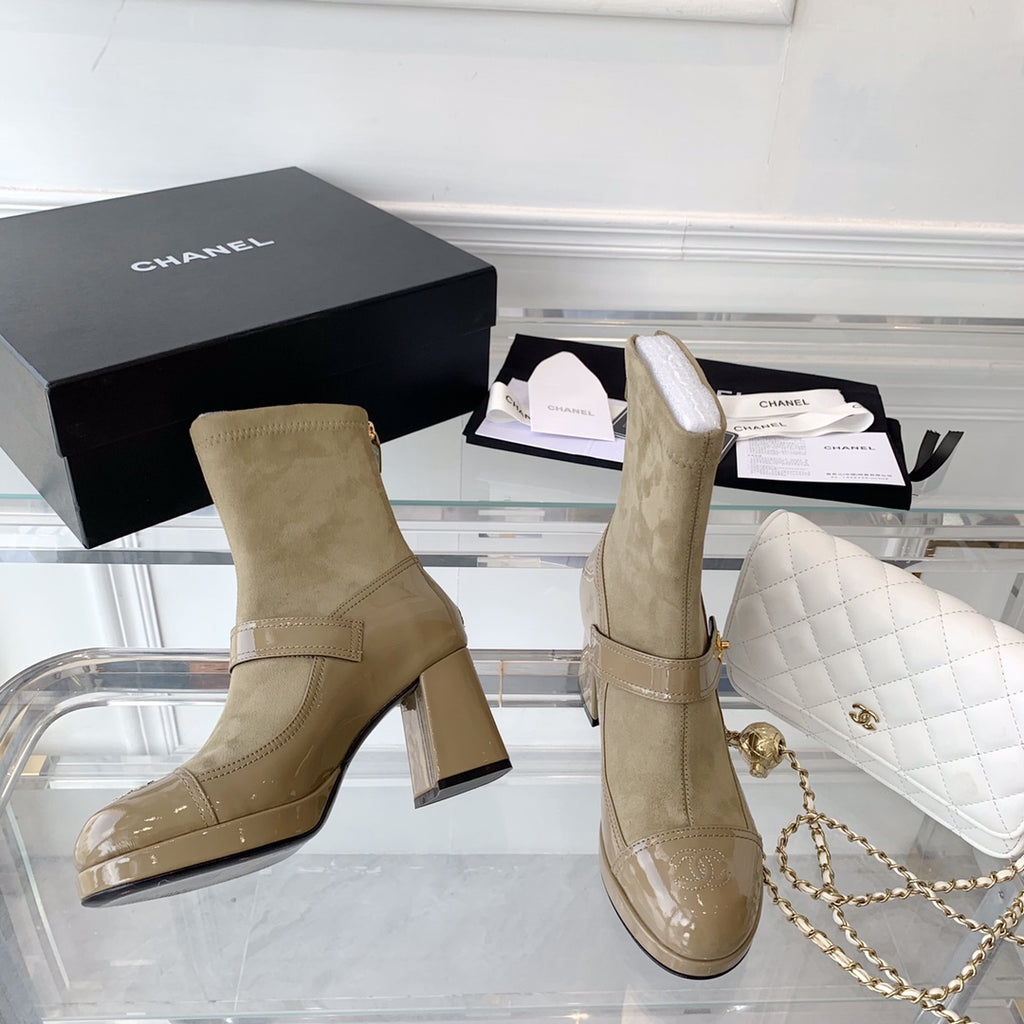 Fashionable Leather and Suede Boots 0724102318