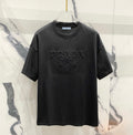 P fashion embossed three-dimensional relief T-shirt 0725041101