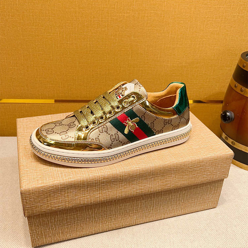 Gold Fashion Men's Sneakers