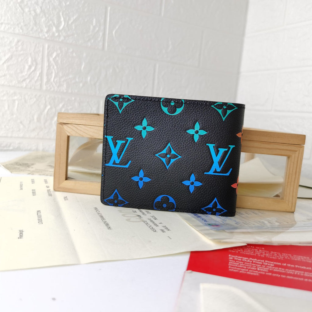 Silk screen multicolored small wallet M XC16051003