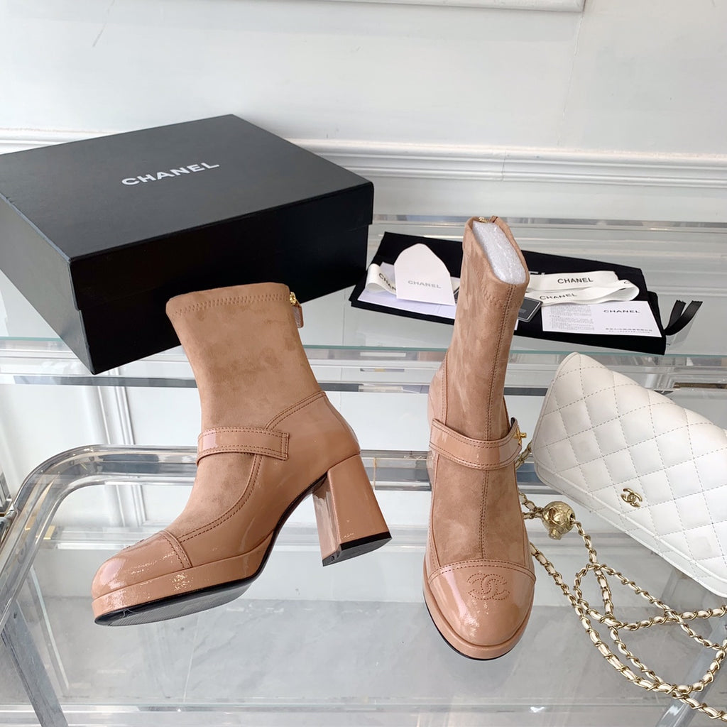 Fashionable Leather and Suede Boots 0724102318