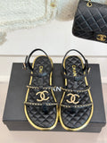 flat chain double C sandals 0725042806