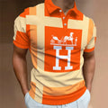 Men's Summer Fashion Printed Polo Shirts 3D1024070209