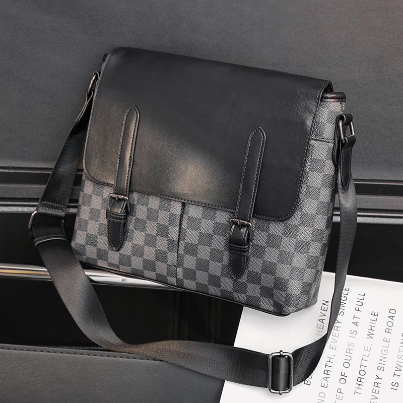 New Black Leisure men's fashion shoulder bags-PD052023103103