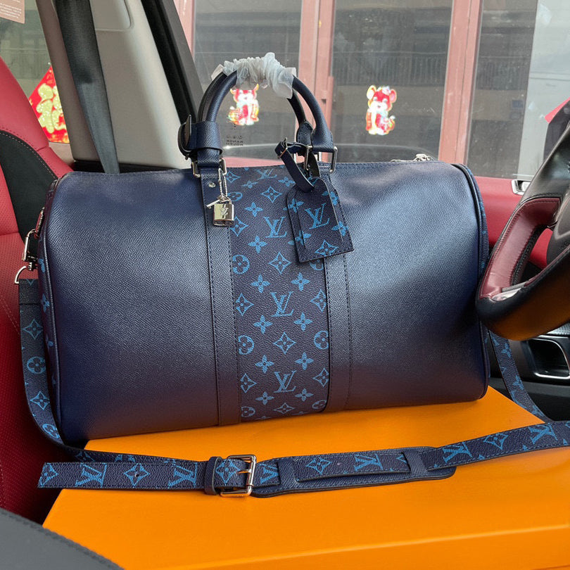 New Fashion Dark Blue Design Luage Bag