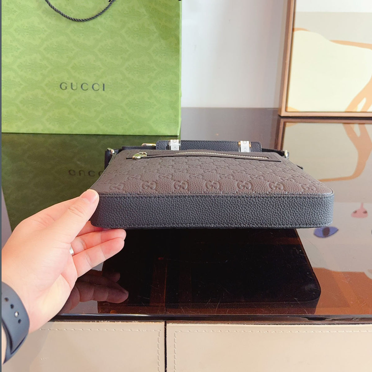 classic embossed crossbody bag. XC24092708