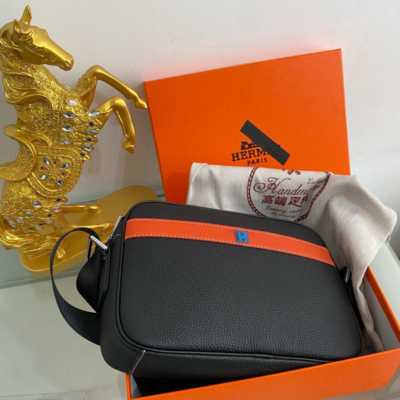 Light Luxury Trendy Travel Genuine Leather Shoulder Crossbody Bag For MenPD05202412609