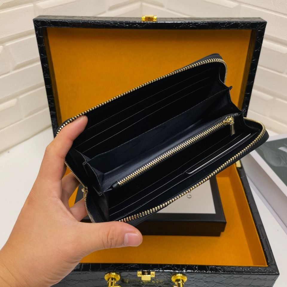 New wallet men's new wallet men's leather long wallet