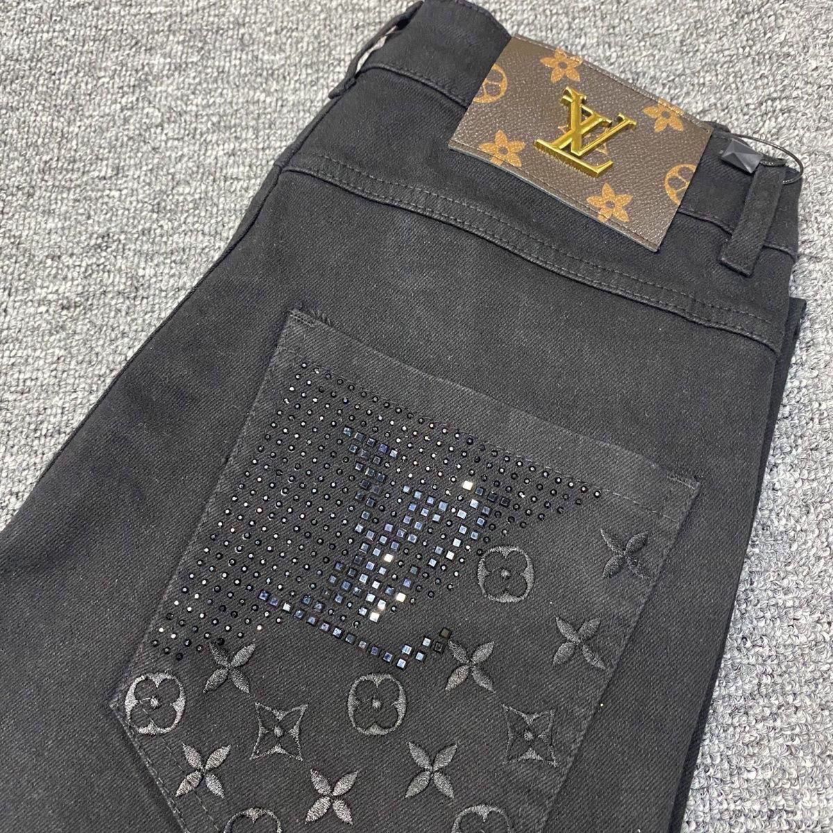 Men's denim casual cool straight leg pants 1024110820