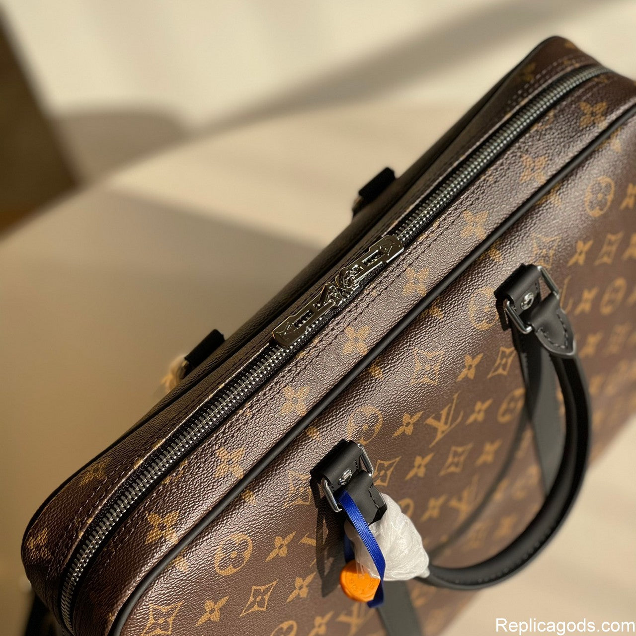 Brown Floral Pattern Business Bags