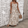 Classic Print V-Neck Pocket Cami Dress 3D1026071012