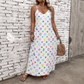 Classic Print V-Neck Pocket Cami Dress 3D1026071013