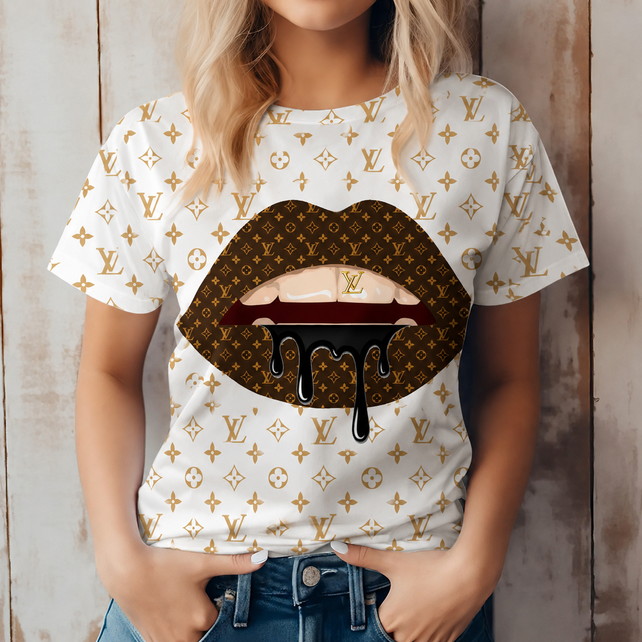 New fashion printed short sleeves 3D1026071032