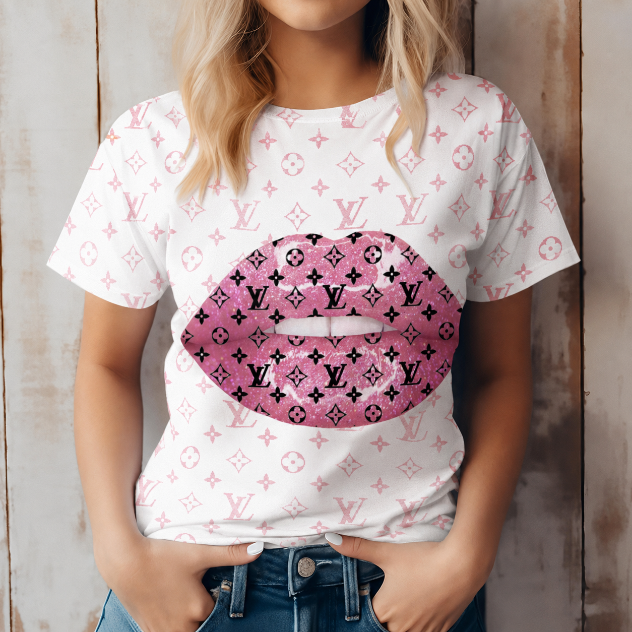 New fashion printed short sleeves 3D1026071034
