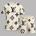 Men's Fashion Printed Short Sleeve Suit 3D1026071024