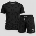 Men's Fashion Printed Short Sleeve Suit 3D1026071026
