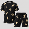 Men's Fashion Printed Short Sleeve Suit 3D1026071027