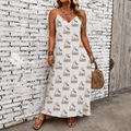 Classic Print V-Neck Pocket Cami Dress 3D1026071614