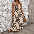 Classic Print V-Neck Pocket Cami Dress 3D1026071618