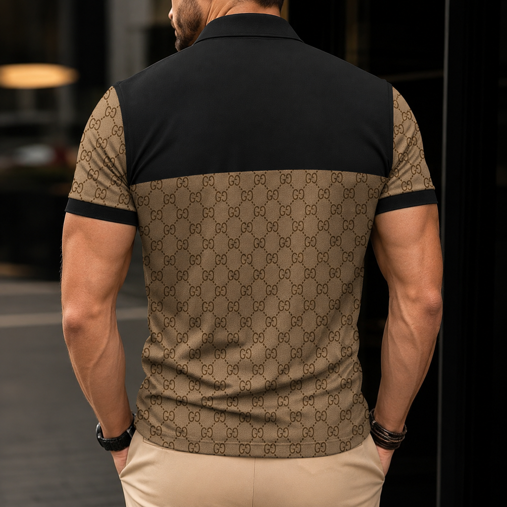 Men's Summer Fashion Printed Polo Shirts 3D1026070314