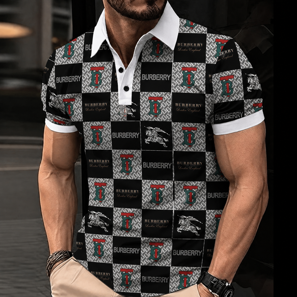 Men's Summer Fashion Printed Polo Shirts 3D1026070320