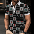 Men's Summer Fashion Printed Polo Shirts 3D1026070320