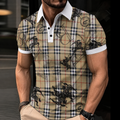 Men's Summer Fashion Printed Polo Shirts 3D1026070319