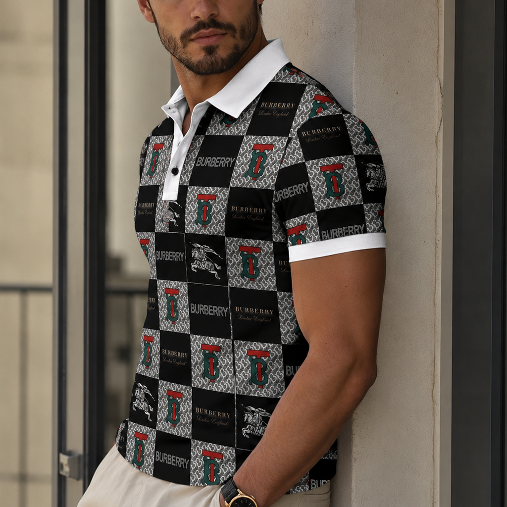 Men's Summer Fashion Printed Polo Shirts 3D1026070320
