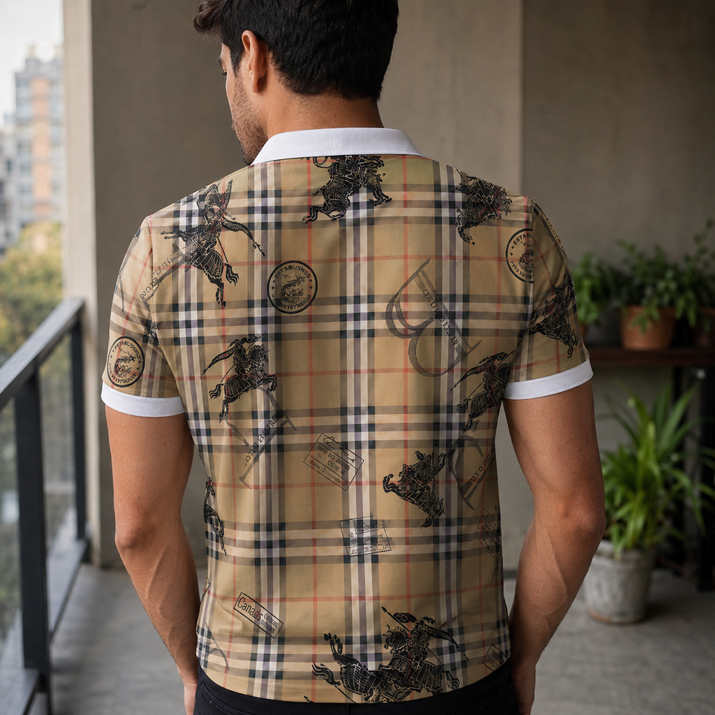 Men's Summer Fashion Printed Polo Shirts 3D1026070319