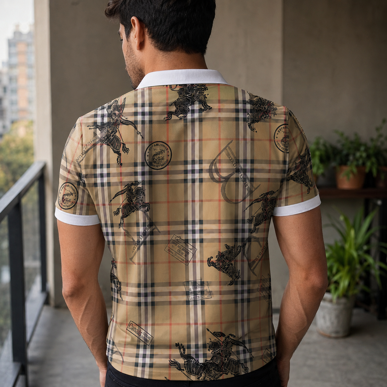 Men's Summer Fashion Printed Polo Shirts 3D1026070319