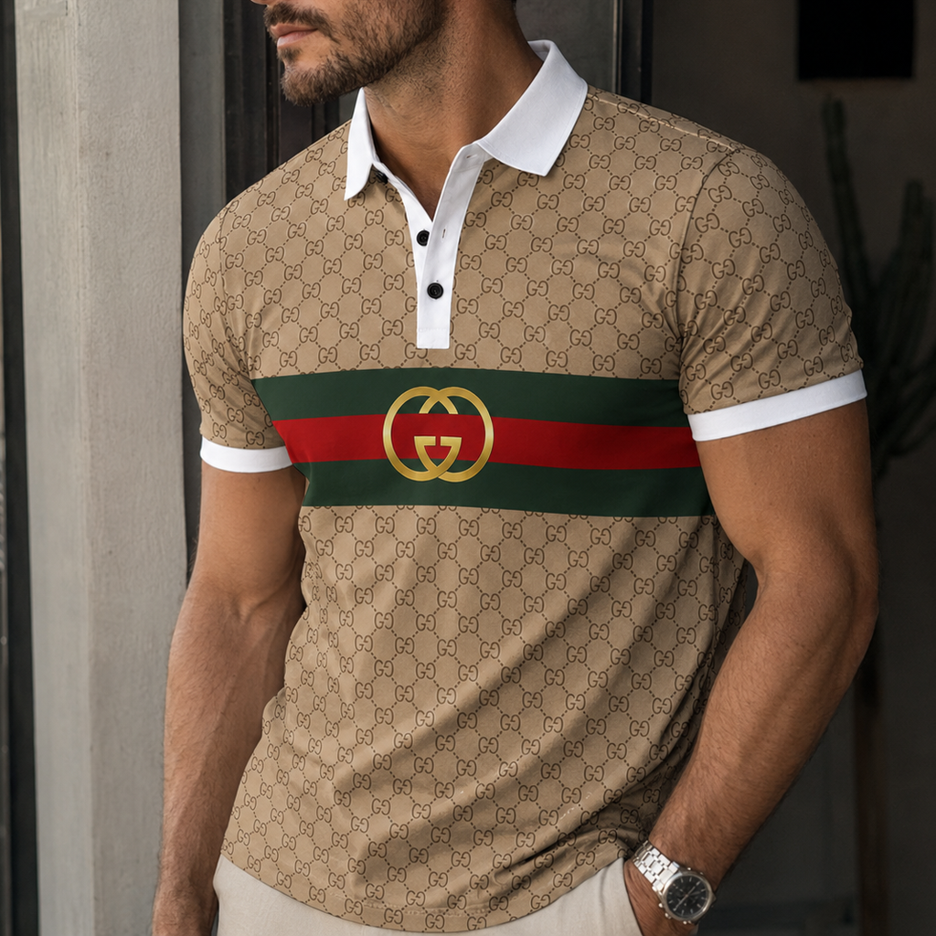 Men's Summer Fashion Printed Polo Shirts 3D1026070316