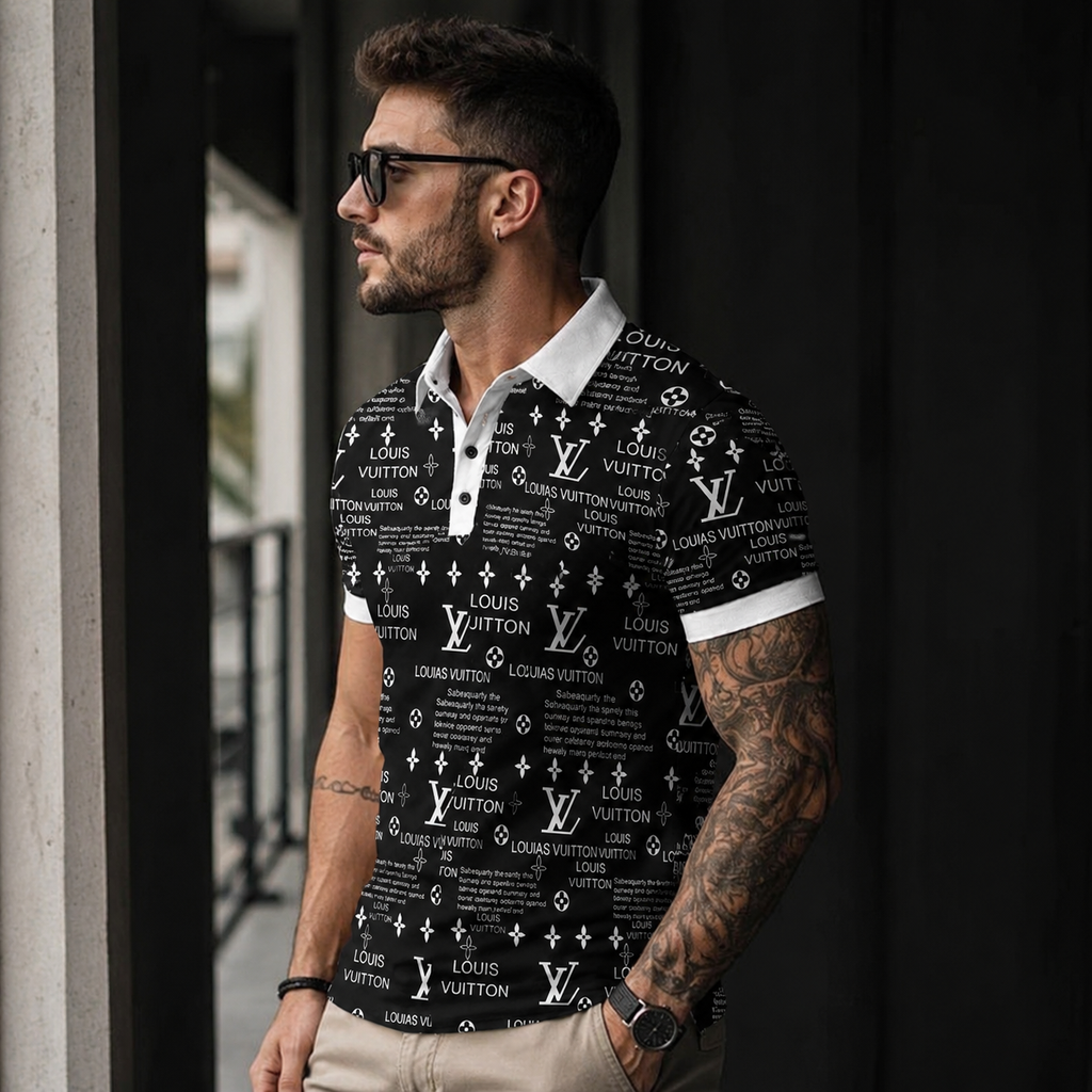 Men's Summer Fashion Printed Polo Shirts 3D1026070313