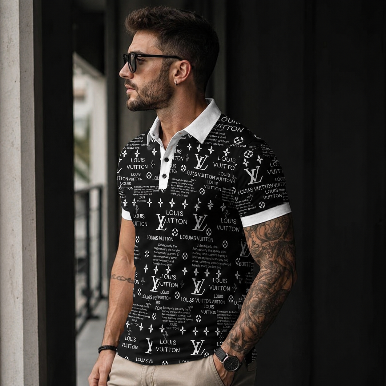 Men's Summer Fashion Printed Polo Shirts 3D1026070313