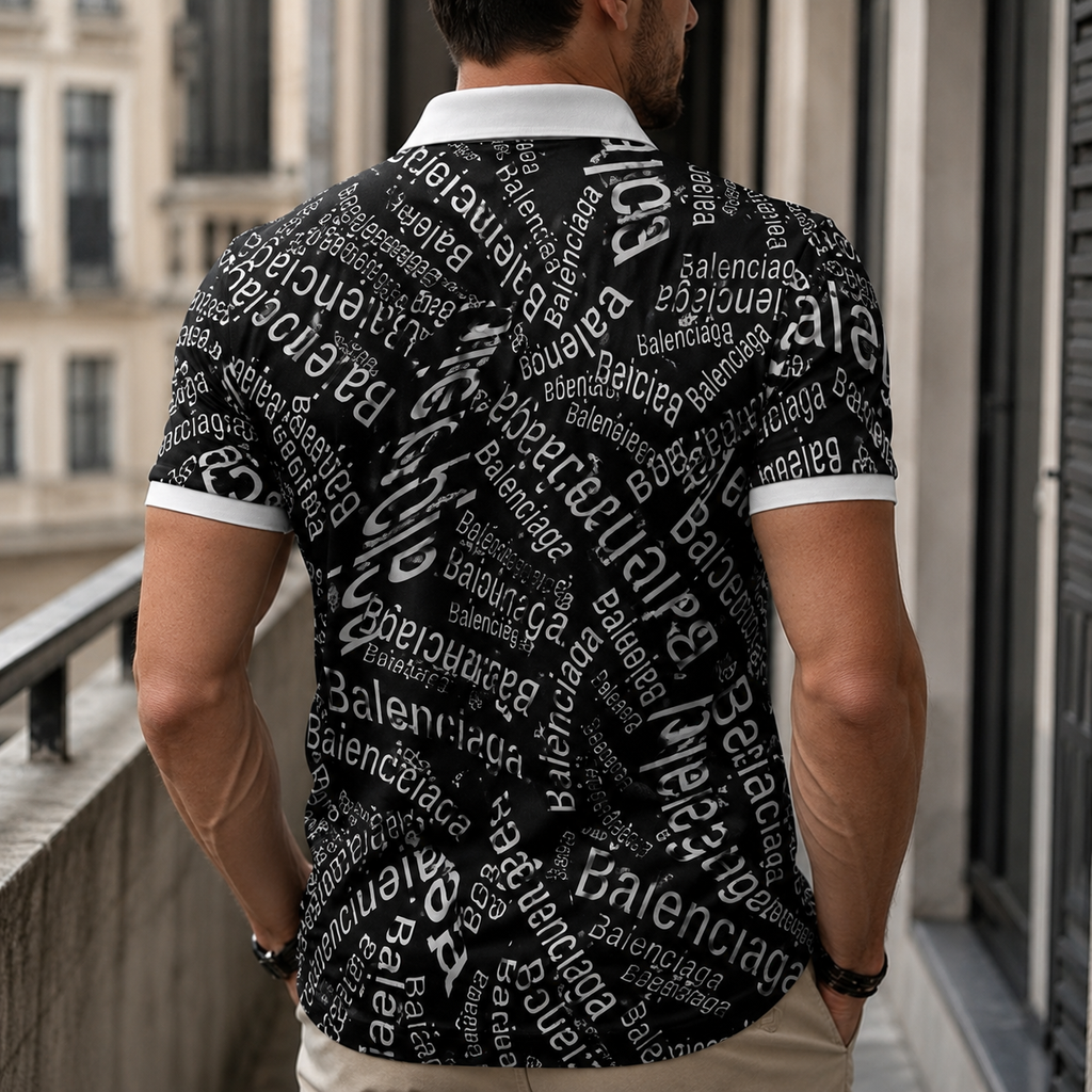 Men's Summer Fashion Printed Polo Shirts 3D1026070322