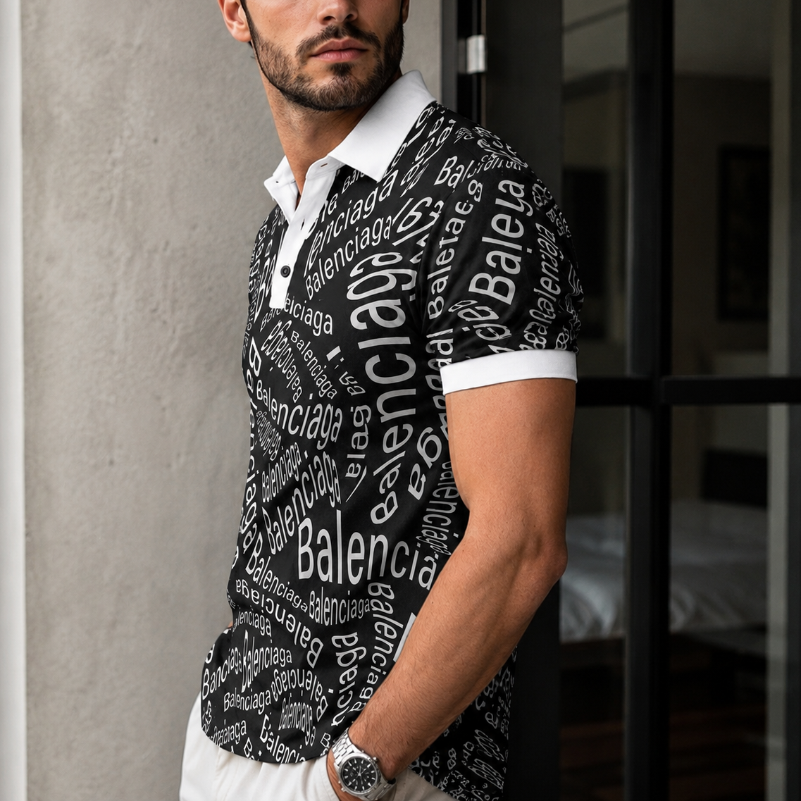 Men's Summer Fashion Printed Polo Shirts 3D1026070322