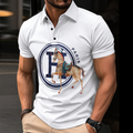 Men's Summer Fashion Printed Polo Shirts 3D1026070317