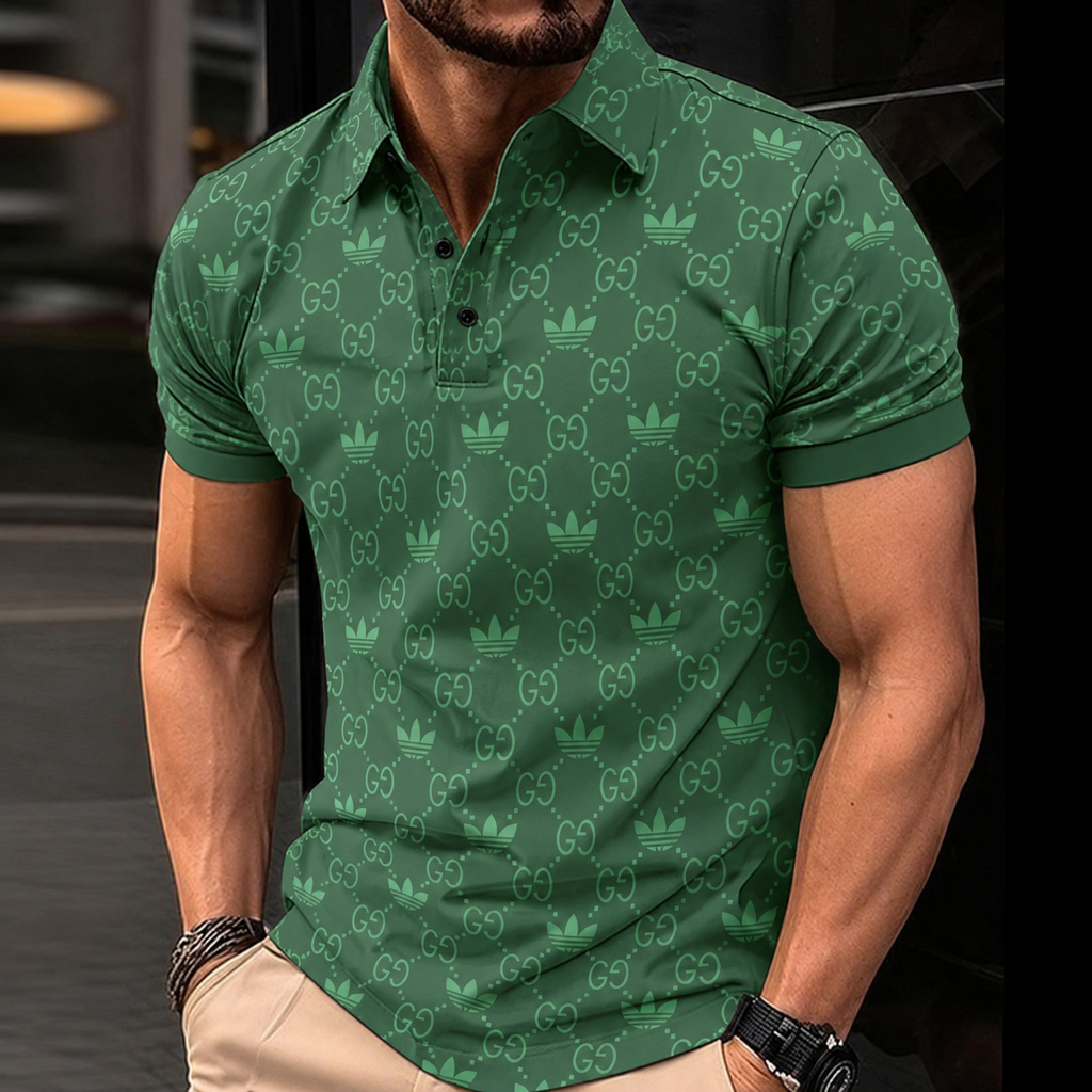 Men's Summer Fashion Printed Polo Shirts 3D1026070315
